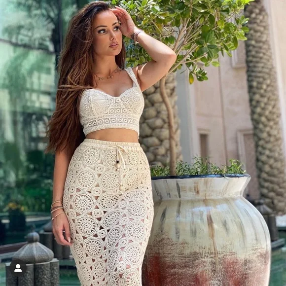 H&M Tops Hm Crochet Crop Top Poshmark